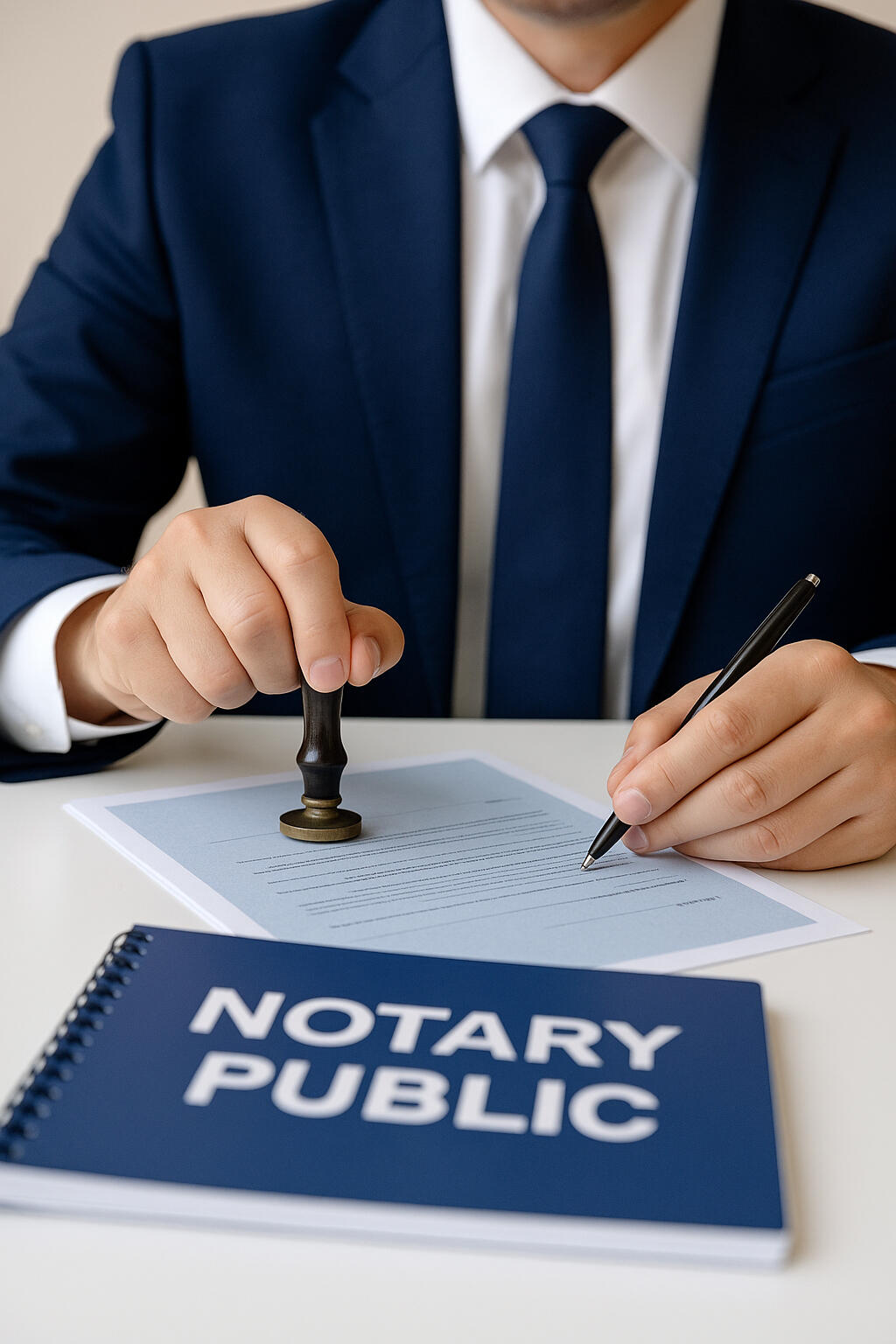 “Honor. Precision. Heritage. Your notary, your ally.”
